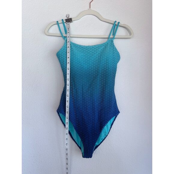 NWT Trina Turk Women's Sun Opal One-Piece Swimsuit in Moon Blue Ombre Size 4 - Picture 10 of 13